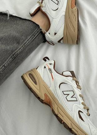 Кросівки new balance 530 white beige brown5 фото