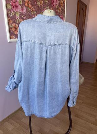 Рубашка джинсовая летняя50-52(16)4 фото