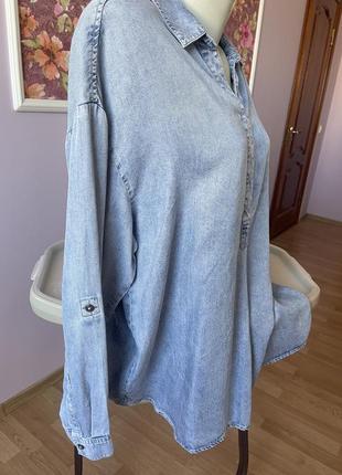 Рубашка джинсовая летняя50-52(16)3 фото