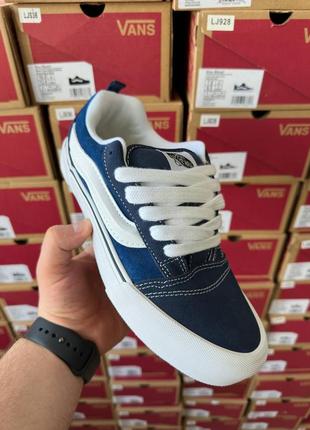 Женские кроссовки vans knu skool blue3 фото