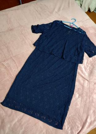Роскошное кружевное платье с содержанием вискозы2 фото