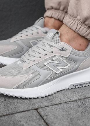 Чоловічі кросівки в стилі new balance нью беланс 40-44 бежеві сірі сітка літні весняні ( nb177 )9 фото