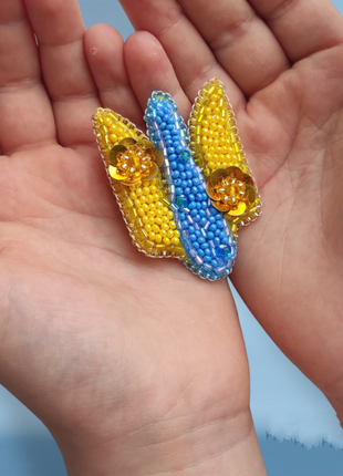 Брошь патриотическая герб украины, оберегает