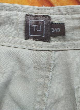 Стильные льняные шорты tu5 фото