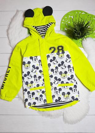 Ветровка куртка disney с минные маус на подкладке