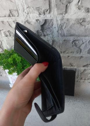 Чоловічий шкіряний гаманець портмоне шкіряне6 фото