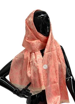 Женский шарф палантин fashion loft (100% шелк 170х70см)2 фото
