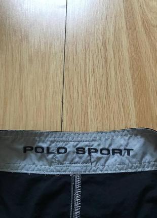 Оригинальные винтажные нейлоновые карго шорты polo sport by ralph lauren7 фото