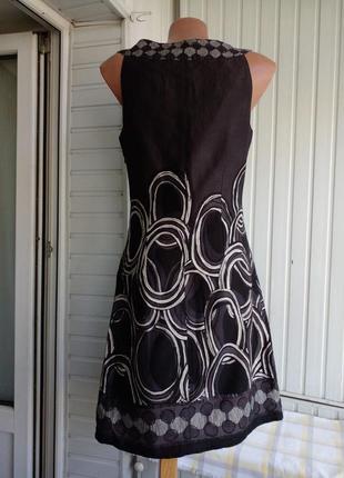Брендовое натуральное платье, на змейке сбокy2 фото
