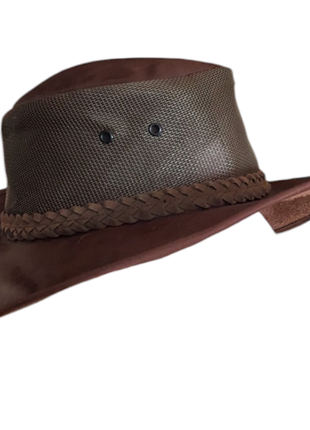 Кожаная шляпа австралийская brighten yscollection | унисекс9 фото