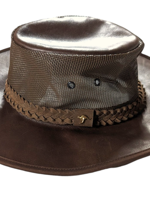 Кожаная шляпа австралийская brighten yscollection | унисекс1 фото