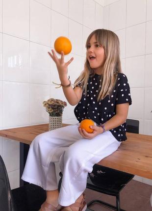 Літня бавовняна блуза mango для дівчинки 6