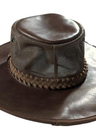 Кожаная шляпа австралийская brighten yscollection | унисекс3 фото