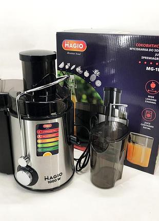 Соковитискач відцентровий magio mg-187, соковитискач універсальний електро, соковитискач на склянку