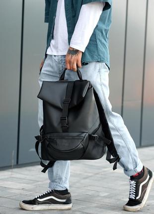 Чоловічий рюкзак sambag renedouble чорний1 фото