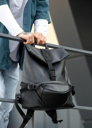 Чоловічий рюкзак sambag renedouble чорний2 фото