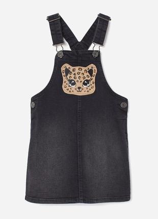 Сарафан джинсовый h&amp;m, платье с леопардом, кобинезон джинсовый1 фото