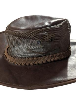 Кожаная шляпа австралийская brighten yscollection | унисекс2 фото