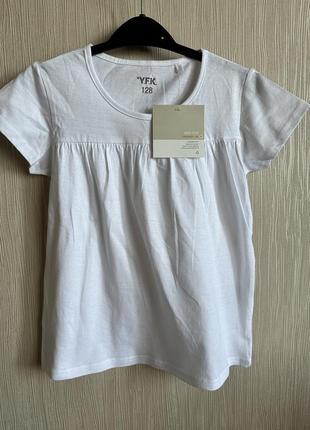 Базова біла футболка 128