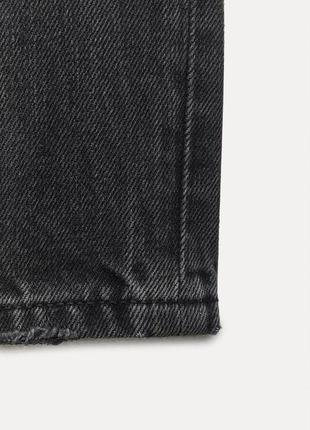 Zara джинсы прямые укороченные4 фото