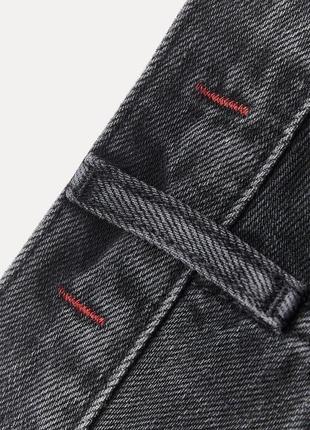 Zara джинсы прямые укороченные5 фото