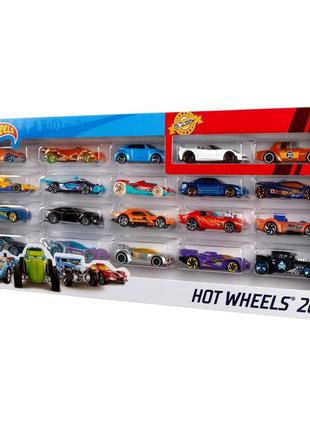 Набір базові машинки хот вілс 20 шт hot wheels 20 - car collector gift pack оригінал!