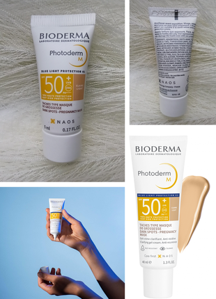 🏝️photoderm m bioderma protector solar anti manchas spf50+ сонцезасний крем