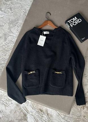 Свитер celine onesize черный 5