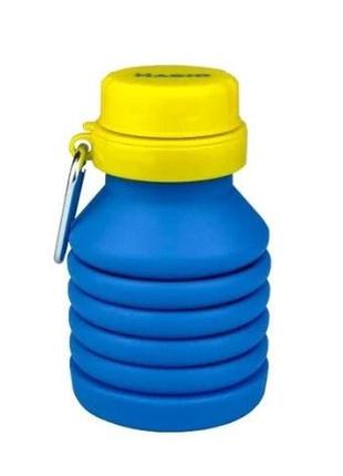 Бутылка для воды складная magio mg-1043b 450 мл. цвет: синий2 фото