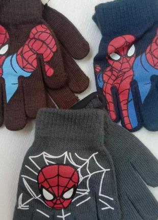 Перчатки пальчата перчатки spider-man супергерой. для мальчиков 4-6 лет и 6-8 лет