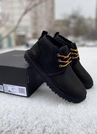 Черевики угги уггі уги угі ugg neumel waterproof nubuck black