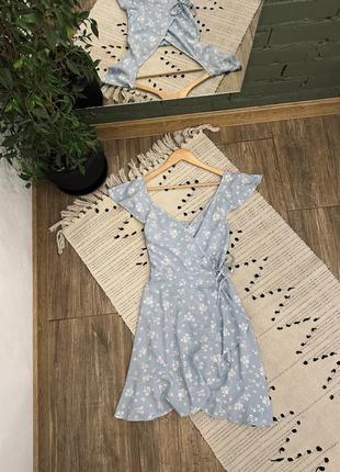 Легкое платье на запах из натуральной ткани от new look🌿1 фото
