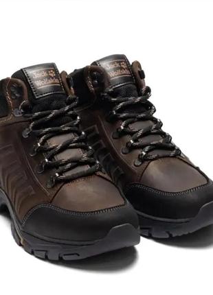 Чоловічі зимові шкіряні черевики jack wolfskin
