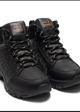 Чоловічі зимові шкіряні черевики jack wolfskin