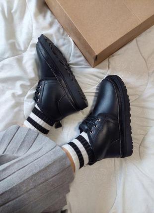 Черевики угги уггі уги угі neumel leather black