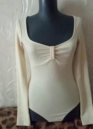 Боди в рубчик h&amp;m