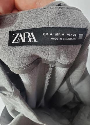 Широкие брюки серые классические брюки zara3 фото