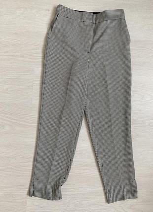 Женские брюки в клетку, на резинке по талии, matalan р.10, идеал