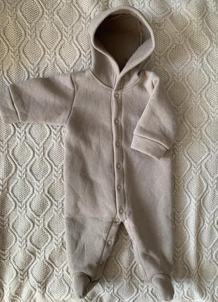 Комбінезон на флісі на кнопках без підкладу 🤎