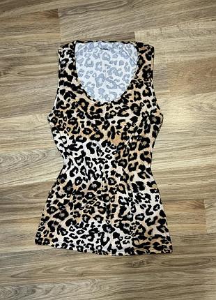 Майка з леопардовим принтом