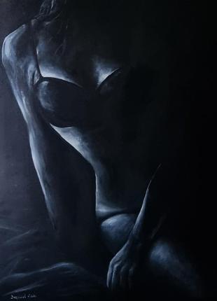 Картина маслом "силует.." 60x80 см