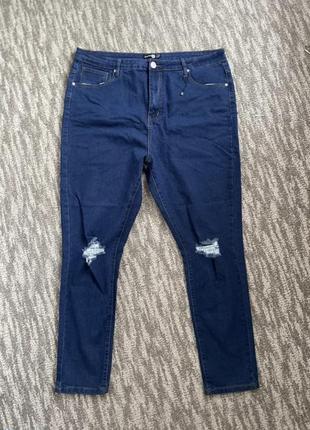 Новые джинсы с высокой посадкой 54-56 размер1 фото