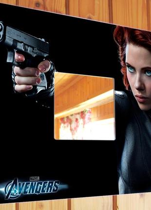 Декоративное зеркало "мстители. avengers" для фанатов марвел, украшение интерьера в спальню, подарок