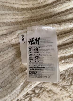 Стильная шапка h&amp;m, возраст 8/11 лет,в нежно бежевом цвете, выполнен в банглашэ9 фото