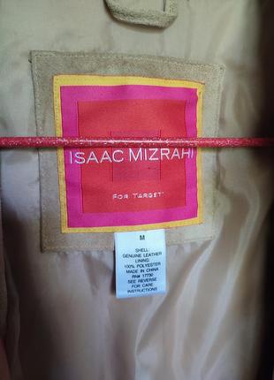 Шкіряна куртка жакет сорочка із замшевої шкіри від isaac mizrahi liz claiborne ☕ розмір м4 фото