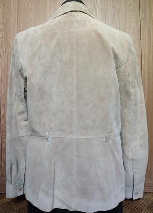 Кожаная куртка жакет рубашка из замшевой кожи от isaac mizrahi liz claiborne ☕ размер м8 фото