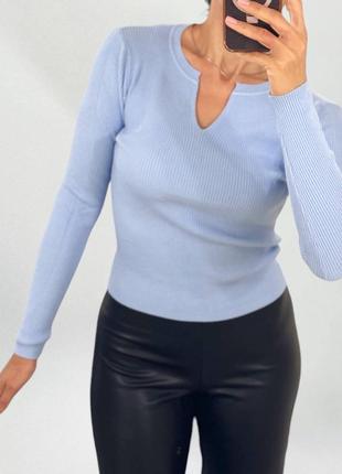 Пуловер трикотаж. 70% cotton