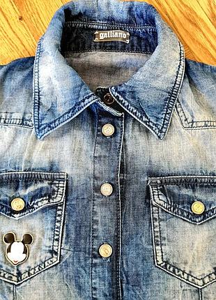 Джинсова рубашка сорочка
galliano 4