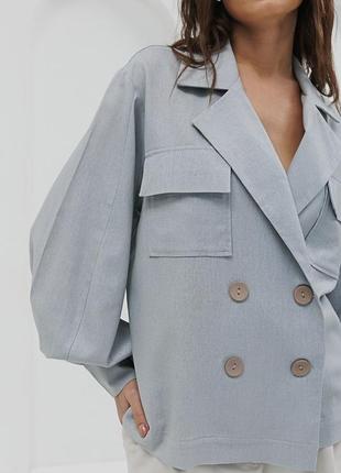 Акція лляний жакет піджак