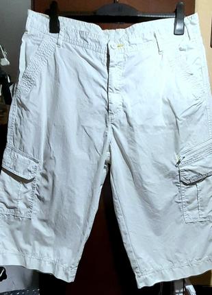 Идеально белые мужские бриджи карго, брендовые стильные шорты1 фото